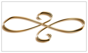 DNSEMP-C-601-BZ-WT Bronze Scroll White